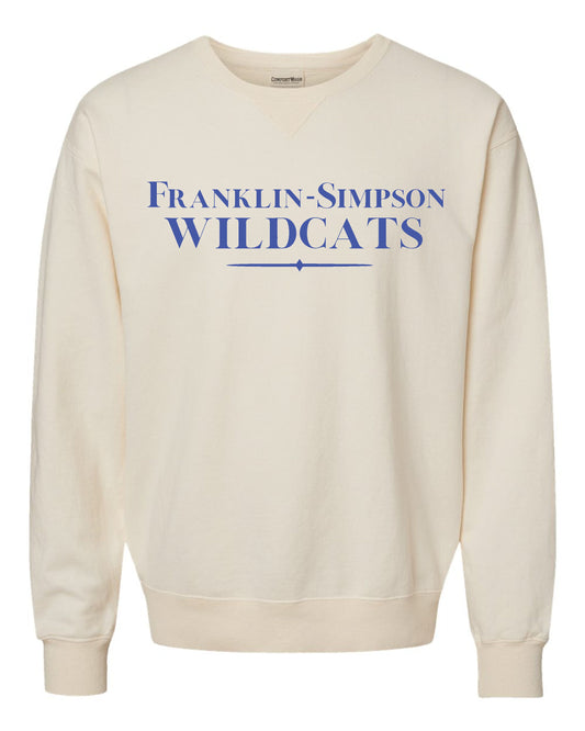 F-S TENNIS Ivory Crewneck sweatshirt