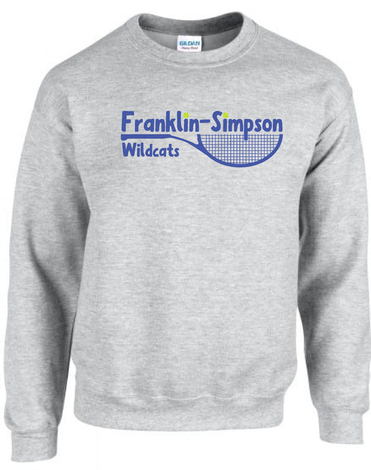 F-S TENNIS Sport Grey Crewneck (Racket Design)